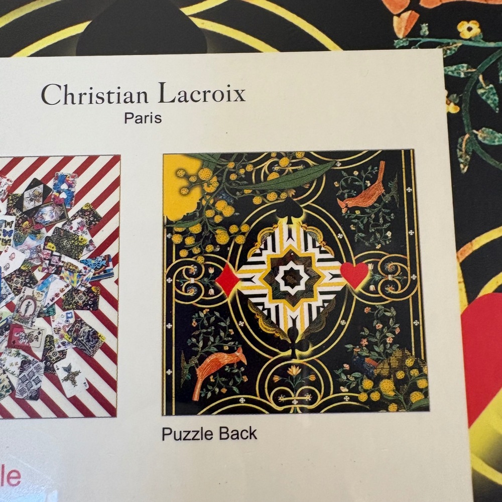Christian Lacroix Maison de Jeu 250 Piece 2 Sided Gilded Edge Jigsaw Puzzle NEW - Picture 5 of 7